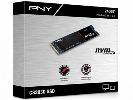 ランダム読込30万IOPS、NVMe対応のM.2 SSD、PNY「CS2030」シリーズ発売