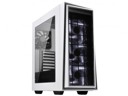 フロントパネルがアシンメトリーデザインのミドルタワー、SilverStone「SST-RL06」