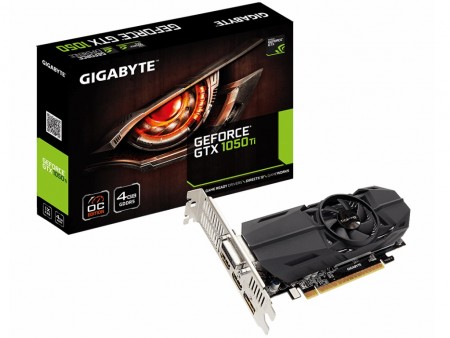 カード長わずか167mmのロープロ仕様。GIGABYTEのGTX 1050 Tiグラフィックス「GV-N105TOC-4GL」発売
