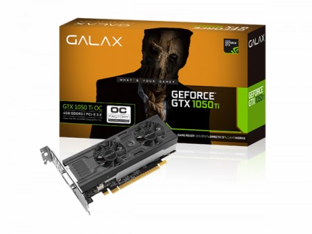 カード長166mmのロープロ対応GTX 1050 Ti、GALAX「GeForce GTX 1050 Ti LP」