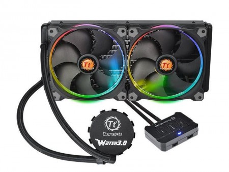 Thermaltake、256色イルミネーション対応のオールインワン水冷「Water 3.0 Riing RGB」に280mmラジエターモデル