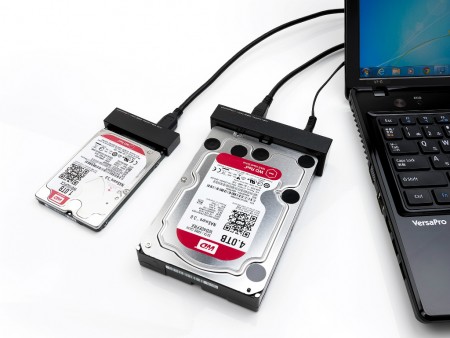 SSD/HDDを直結できるUSB3.0アダプタ、ロジテック「LHR-ASU3」シリーズ