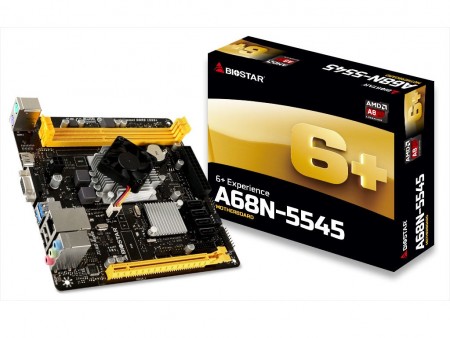 TDP19WのクアッドコアAPUを搭載するMini-ITXマザーボード、BIOSTAR「A68N-5545」