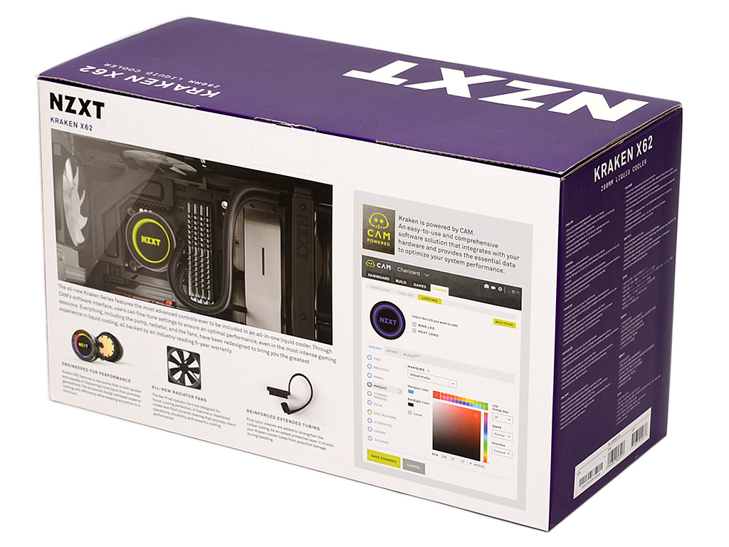 KRAKEN X62【新品未開封】 NZXT Kraken X62 All-in-One Liquid CPU Cooler with AM4