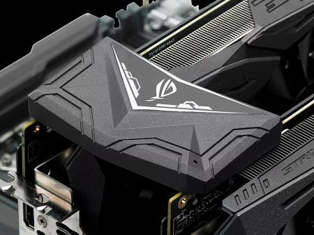 タッチパネルでイルミネーションが変化する、Aura RGB対応の「ROG SLI HB BRIDGE」がASUSから