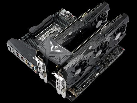 タッチパネルでイルミネーションが変化する、Aura RGB対応の「ROG SLI HB BRIDGE」がASUSから