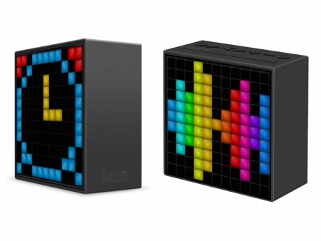 スマホでディスプレイ表示をカスタマイズできるBluetoothスピーカー、Divoom「TimeBox」