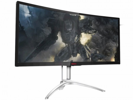 ネイティブ100Hz駆動の35インチUWQHD曲面液晶、AOC「AGON AG352UCG」