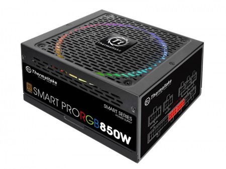 Riing RGBファン標準のセミファンレスBRONZE電源、Thermaltake「Smart Pro RGB Bronze」