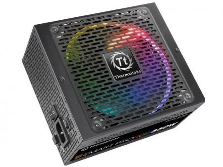 Riing RGBファン標準のセミファンレスBRONZE電源、Thermaltake「Smart Pro RGB Bronze」