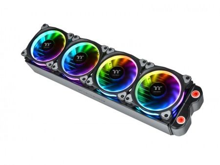 1,680万色カラー対応のラジエター向け120mm LEDファンキットがThermaltakeから