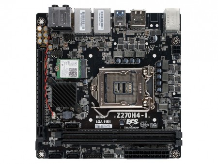 デュアルギガビットLANに802.11ac無線LAN対応、全部入りなZ270搭載Mini-ITXマザー、ECS「Z270H4-I」
