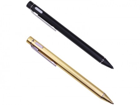 最大12時間駆動でUSB充電式。先端1.4mmのスタイラスペン、上海問屋「超極細充電式スタイラスペン」