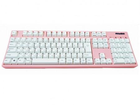 キュートで女子向け、ピンク×ホワイトのメカニカルキーボードがダイヤテックから発売