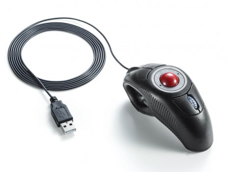 ごろ寝スタイルで使えるドラックボールマウス、サンワダイレクト「400-MA083」