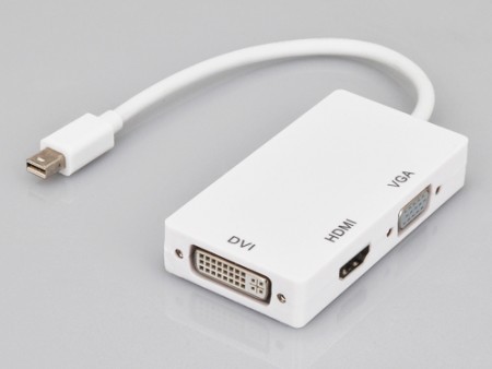 センチュリー、miniDisplayPortを変換する3-in-1アダプタ「CCA-MDPVDH」など2月上旬発売