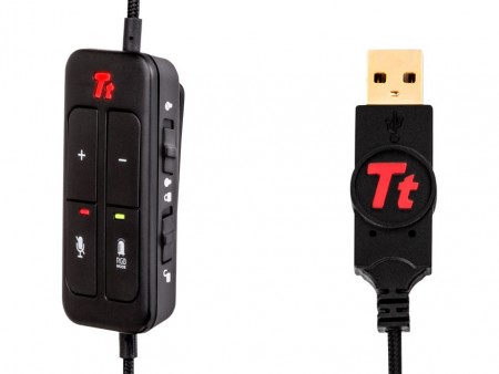 RGB LED内蔵の7.1chサラウンドヘッドセット、Tt eSPORTS「CRONOS RGB 7.1」