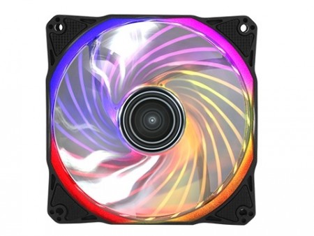 256色グラデーション対応のRGB LEDファン、Antec「Rainbow 120 RGB」