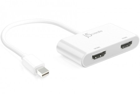 miniDisplayPortに4K液晶を2台接続できるアダプタがj5 createブランドから