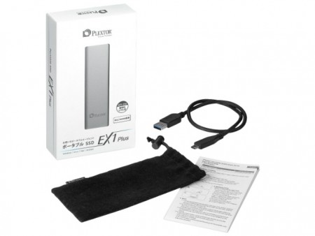 PLEXTOR、USB3.1 Type-C対応のポータブルSSD「EX1 Plus」発売