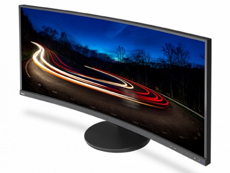 米NEC Display、曲面パネル採用の34インチウルトラワイド液晶「MultiSync EX341R」