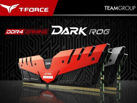 Samsung選別チップ採用のROG認証DDR4メモリ、Team「DARK ROG DDR4」シリーズ