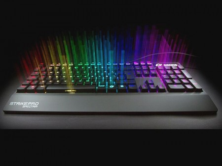 RGB LED対応のCherry赤軸搭載ゲーミングキーボード、Ozone「SPECTRA」シリーズ