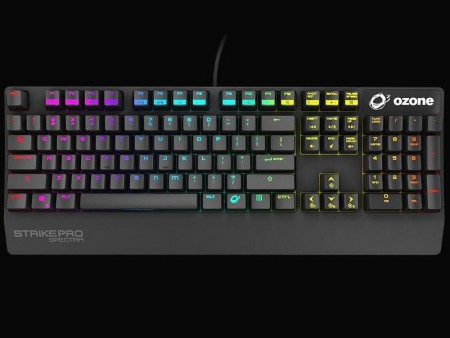 RGB LED対応のCherry赤軸搭載ゲーミングキーボード、Ozone「SPECTRA」シリーズ