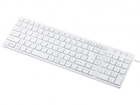 サンワサプライ、テンキーの有無と白と黒で計4製品展開のアイソレーションUSBキーボード