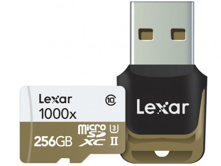 レキサー、1,000倍速のmicroSDカードに256GBの大容量モデルを追加