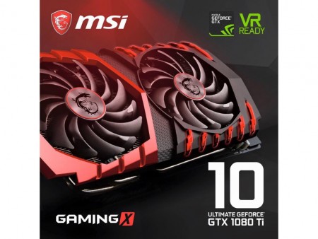 MSI、オリジナルクーラーを搭載するGeForce GTX 1080 Ti「GAMING X」シリーズ準備中