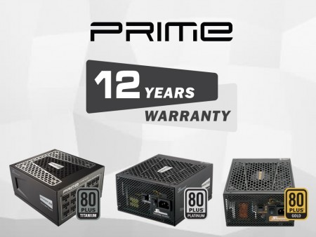 Seasonic、ハイエンド電源「PRIME」シリーズの製品保証を12年に延長