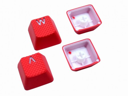 チェッカリング加工のラバー仕様に変身する、Cherry軸対応の交換用キーキャップがビット・トレード・ワンから