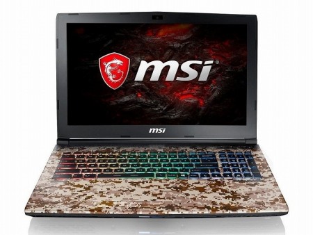 MSI、GTX 1050 Ti搭載の迷彩柄ハイエンドゲーミングノート「GE62 Camo Squad」を200台限定発売