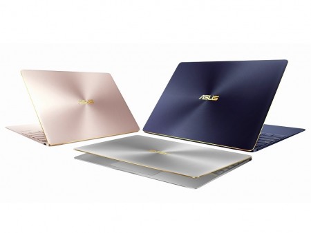 ASUS、重さ約910gの超軽量モバイルノート「ZenBook 3 UX390UA」に新色ローズゴールド＆グレーを追加