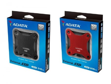 3D TLC NAND採用の耐衝撃ポータブルSSD、ADATA「SD600」シリーズ
