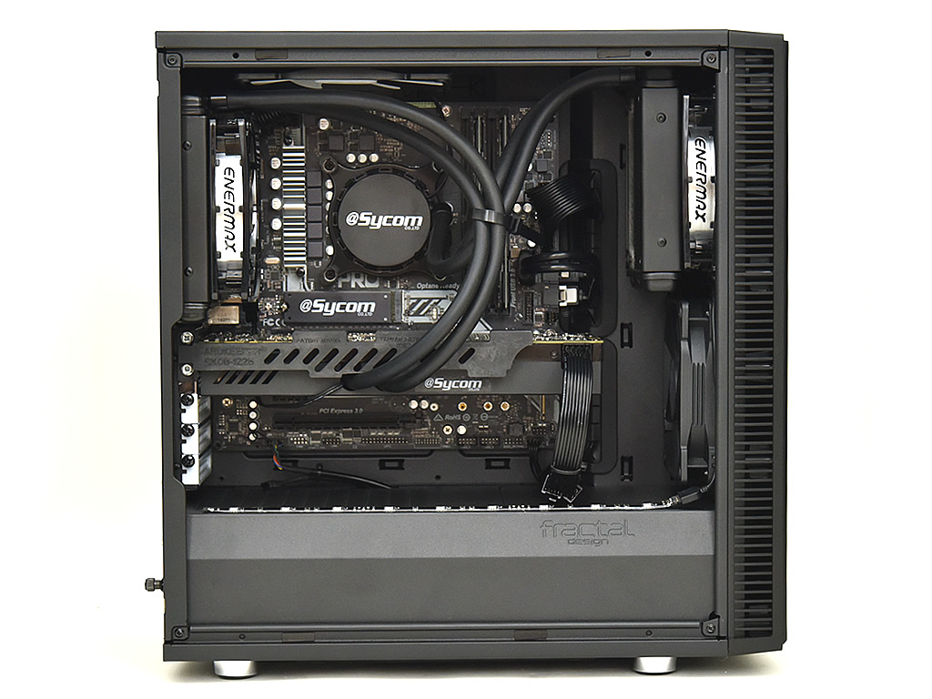 MicroATXでGeForce GTX 1080搭載のデュアル水冷マシン、サイコム「G