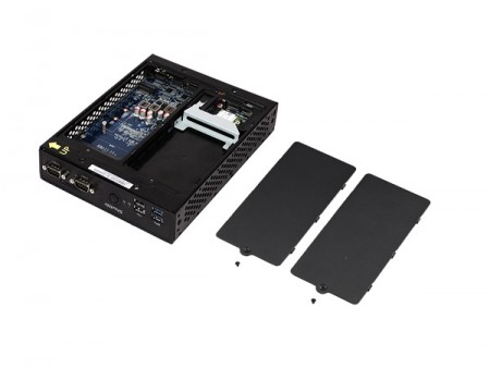 Shuttle DS437 1037U FANレス デュアルLAN ベアボーン TDP 17WのCeleron搭載、小型PC自作キット「Shuttle DS437T」をテスト