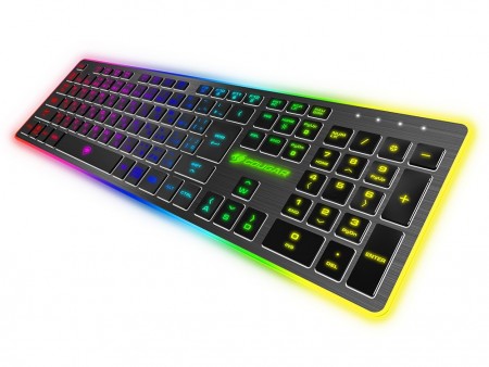 8色バックライト搭載のスリムゲーミングキーボード「COUGAR VANTAR Gaming Keyboard」