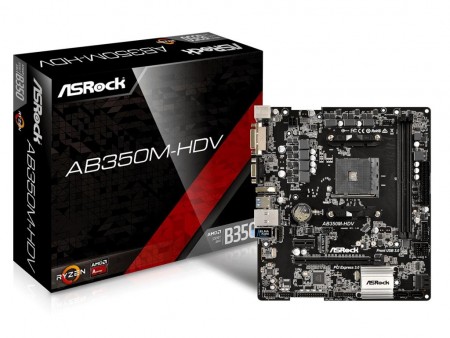 売価9,000円のエントリーSocket AM4マザーボード、ASRock「AB350M-HDV」4月5日発売