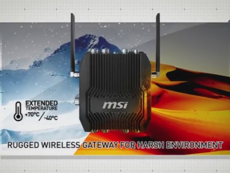 -40～70℃の広温度域に対応する防水・防塵ゲートウェイPC、MSI「X1000」