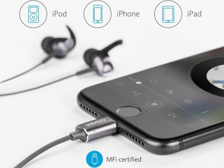 アンカー、iPhone 7で使えるLightning直結のハイレゾ対応イヤホン「SoundBuds Digital IE10」を発売