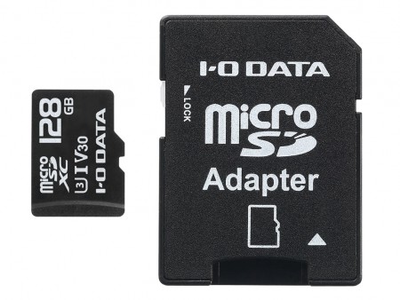 アイ・オー・データ、4K動画に向くUHS-I/UHSスピードクラス3対応microSDカード