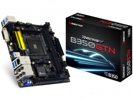 AMD B350チップ採用のゲーミングMini-ITXマザーボード、BIOSTAR「B350GTN」