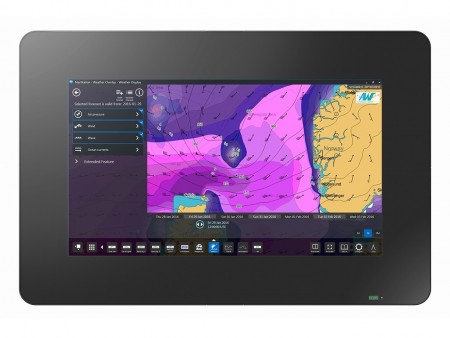 台上に平置きする電子海図用の船舶向け46インチタッチ液晶、EIZO
