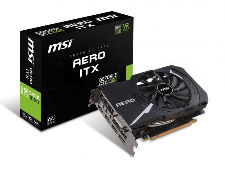 MSI、175mmショート基板採用の「GeForce  GTX 1070 AERO ITX 8G OC」など計3種