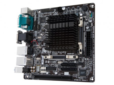 GIGABYTE、Apollo Lake搭載のファンレスMini-ITXマザー「GA-J3455N-D3H」