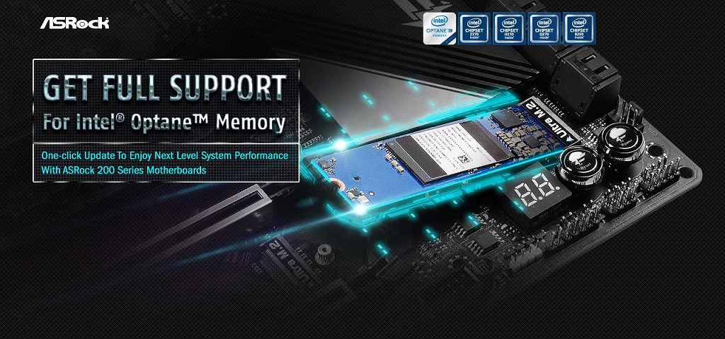 ASRock、「Optane Memory」対応BIOSと1クリックユーティリティの提供開始
