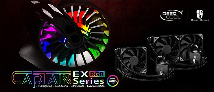 RGBイルミネーション対応のオールインワン水冷、Deepcool「Captain EX RGB」シリーズ
