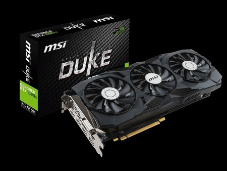 3連ファンクーラー「TriFrozr」搭載GTX 1080 Ti、MSI「GeForce GTX 1080 Ti DUKE」シリーズ